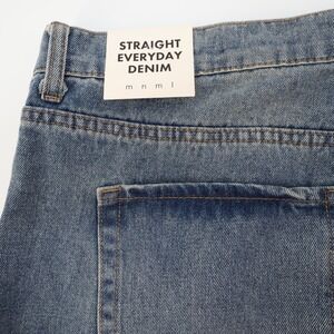 MNML Straight Everyday Denim Jeans Vintage Blue Men's‎ Size 42x30 NEW